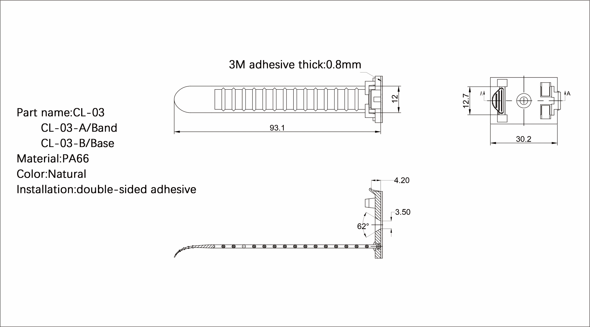 Flat Cable Clamp CL-03