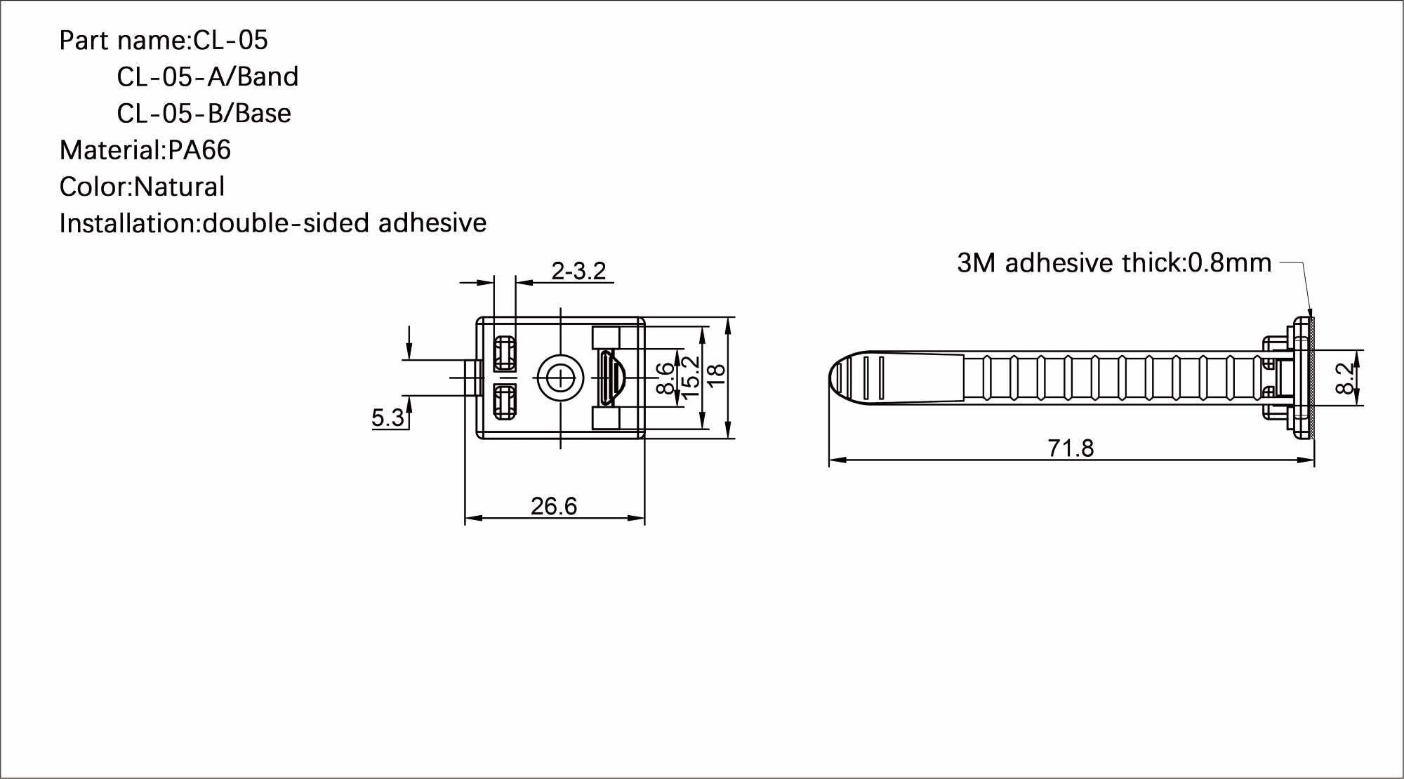 Flat Cable Clamp CL-05