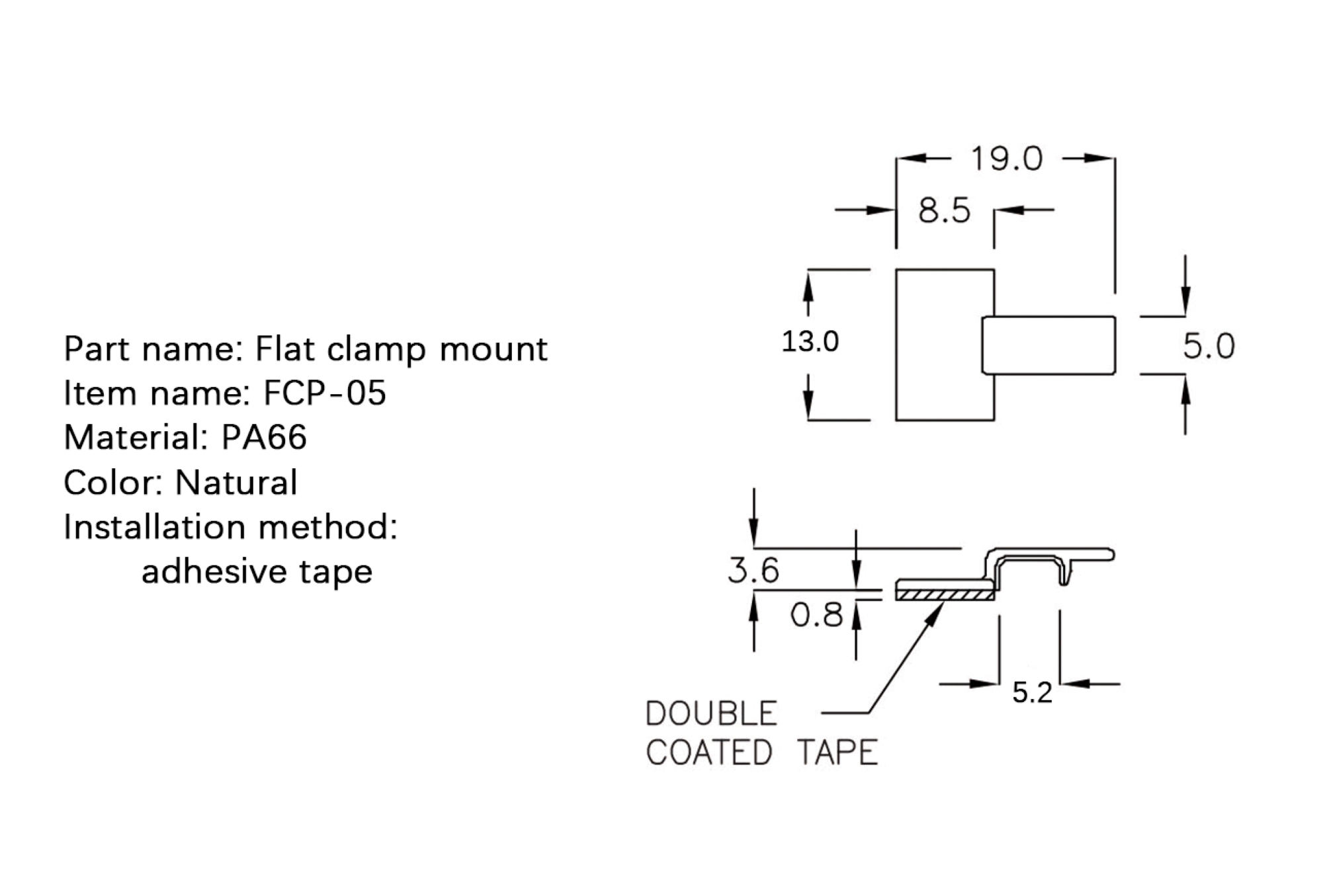 Flat Cable Clamp FCP-05