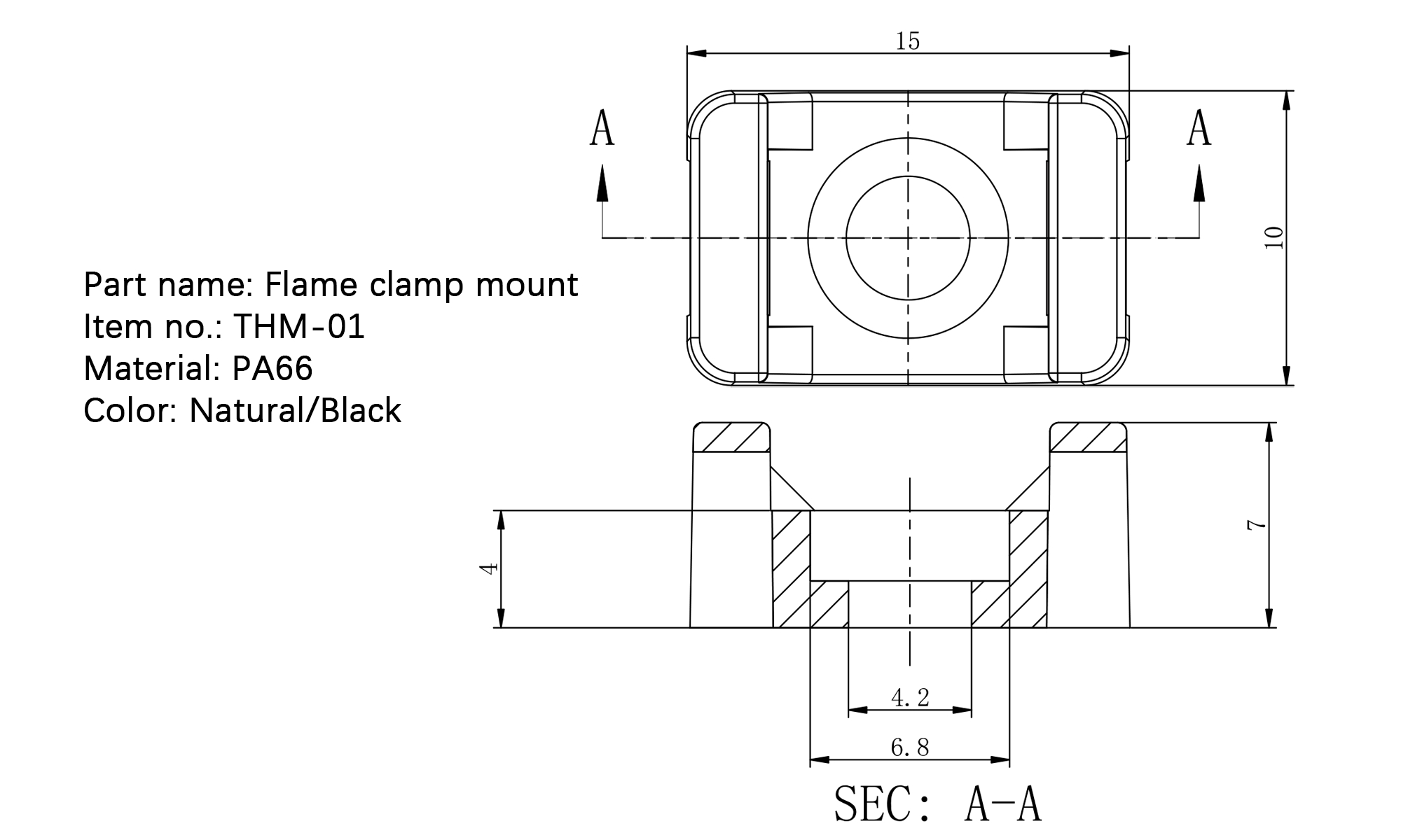 Cable Tie Mount THM-01