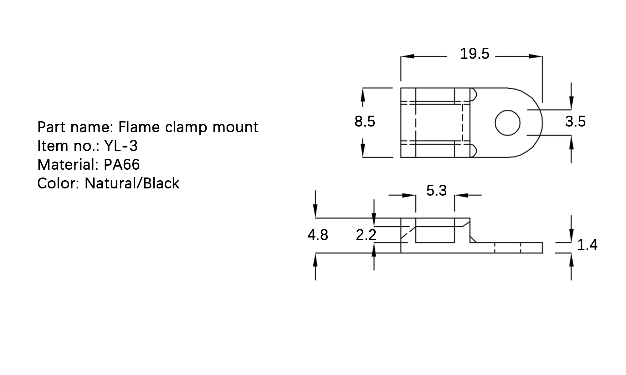 Cable Tie Mount YL-3