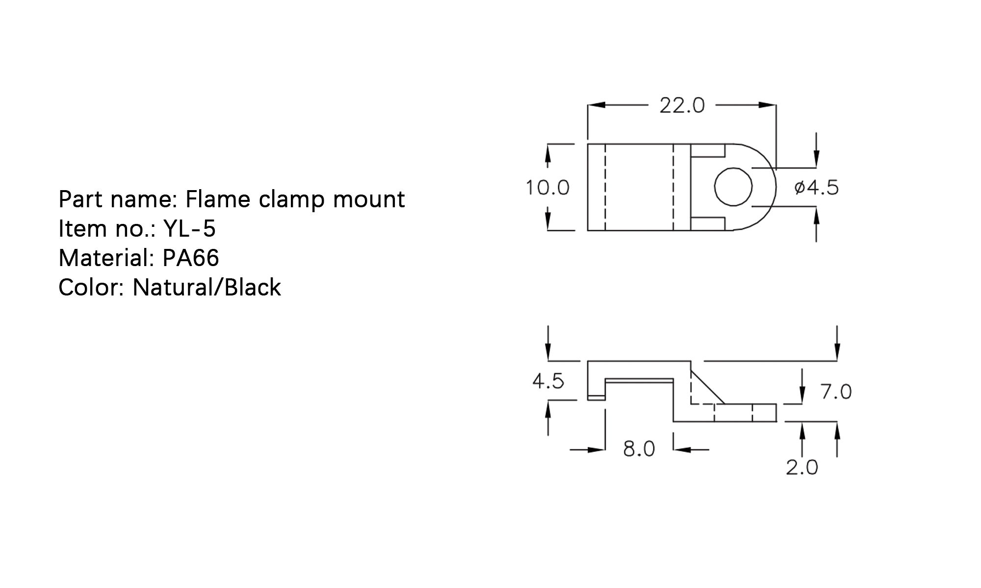 Cable Tie Mount YL-5