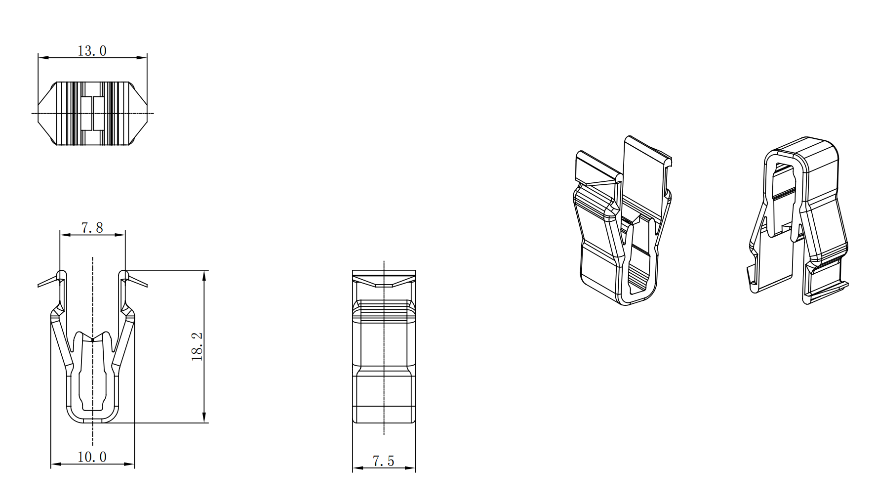 Plastic Garnish Clip KJ-55