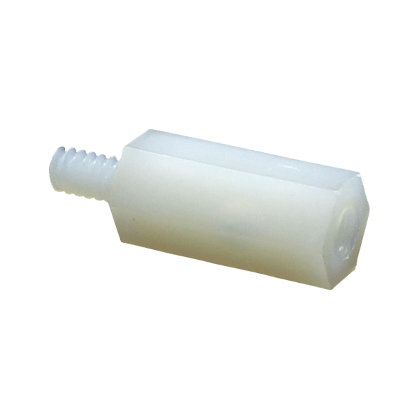 Hex isolation column, inch internal and external thread