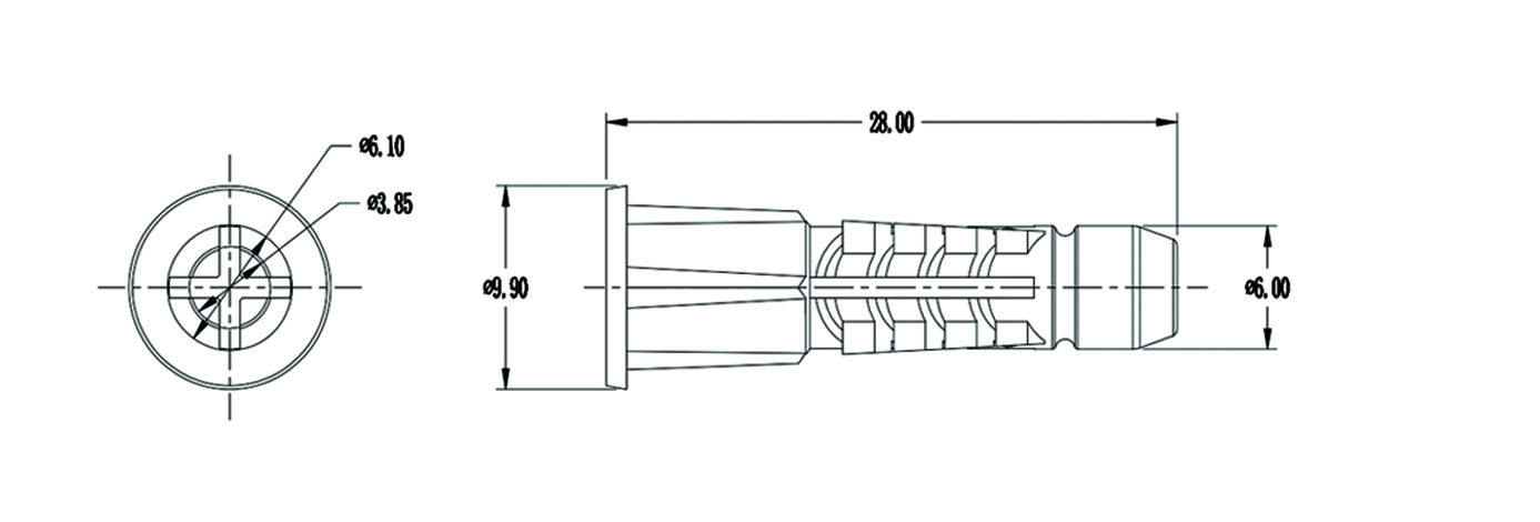 Wall Plug WA-6X28